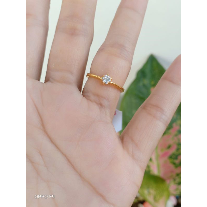 cincin perak lapis emas 22karat