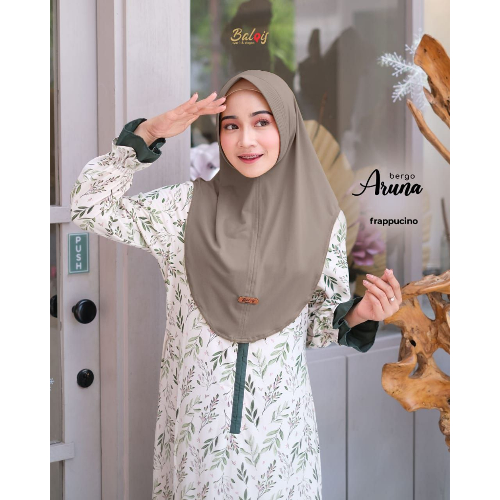 Bergo Aruna Hijab Instant Anti Tembem Bahan Jerjey Premium Original Balqis Hijab