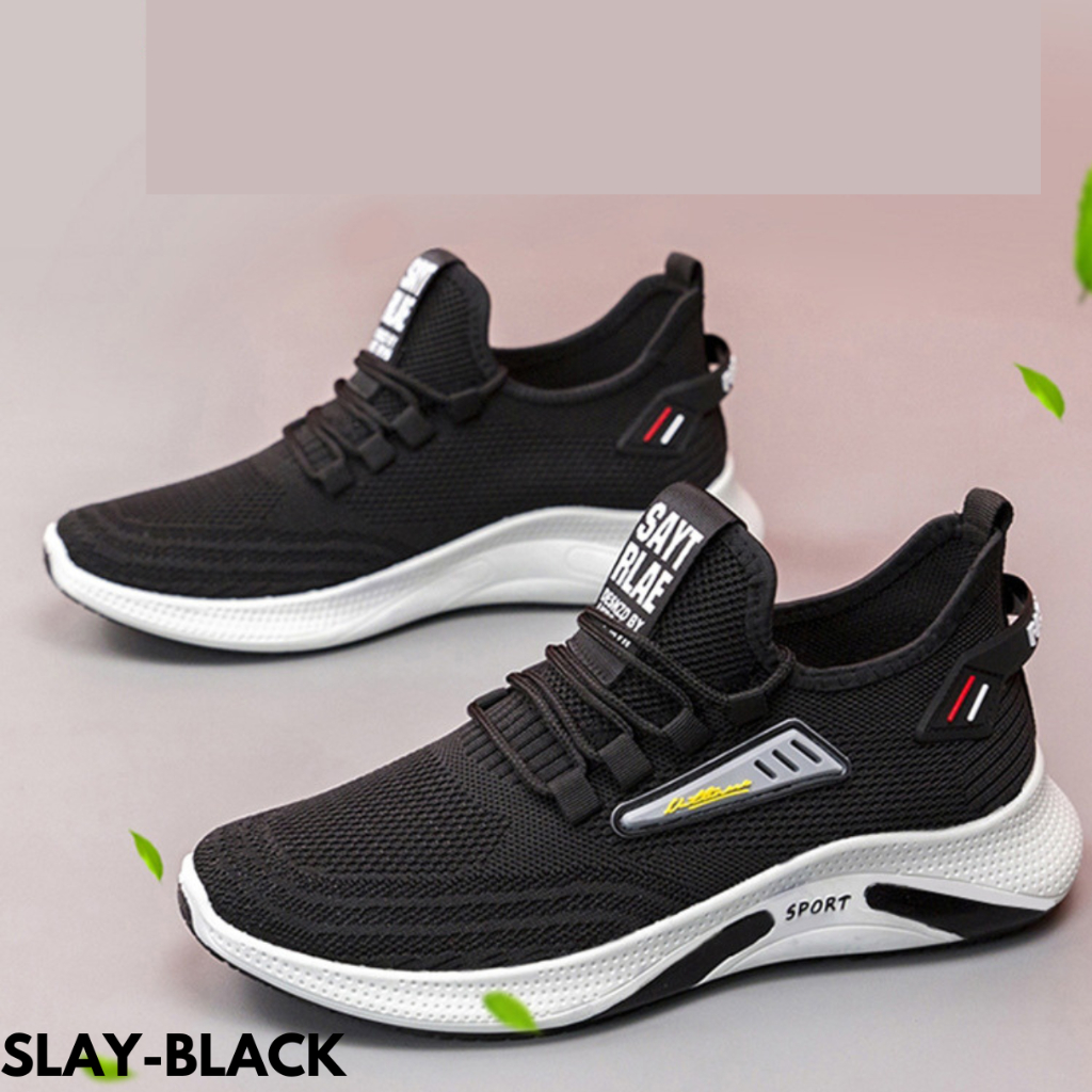 FINDME 39-44 SLAY SEPATU SNEAKERS PRIA PRAKTIS LENTUR KEREN BAHAN FLYKNIT IMPORT