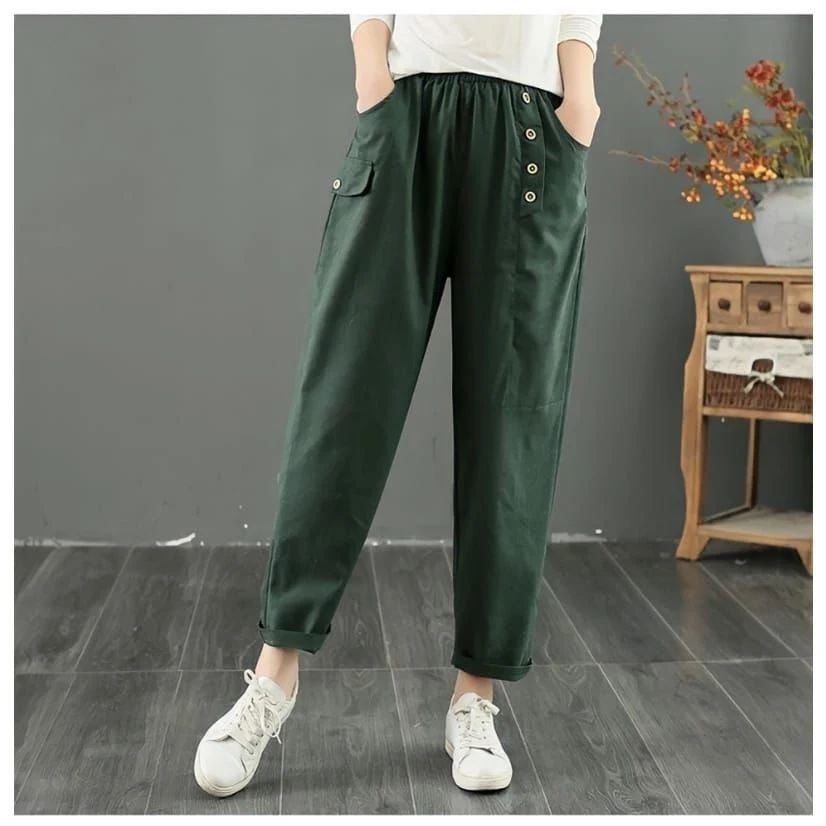 CELANA PANTS WANITA ADRIANI BAHAN AMERICAN DRILL PC 92 LINGKAR PAHA 60 CM LINGKAR PINGGANG 52 - 95 CM CELANA WANITA KOREAN STYLE / CELANA PANTS WANITA JUMBO / CELANA PANJANG WANITA / WARNA HITAM , PUTIH , MILO