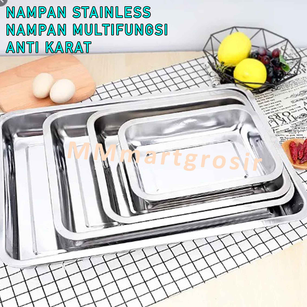 Nampan Stainless / Nampan Anti Karat / Nampan Multifungsi / Tatakan