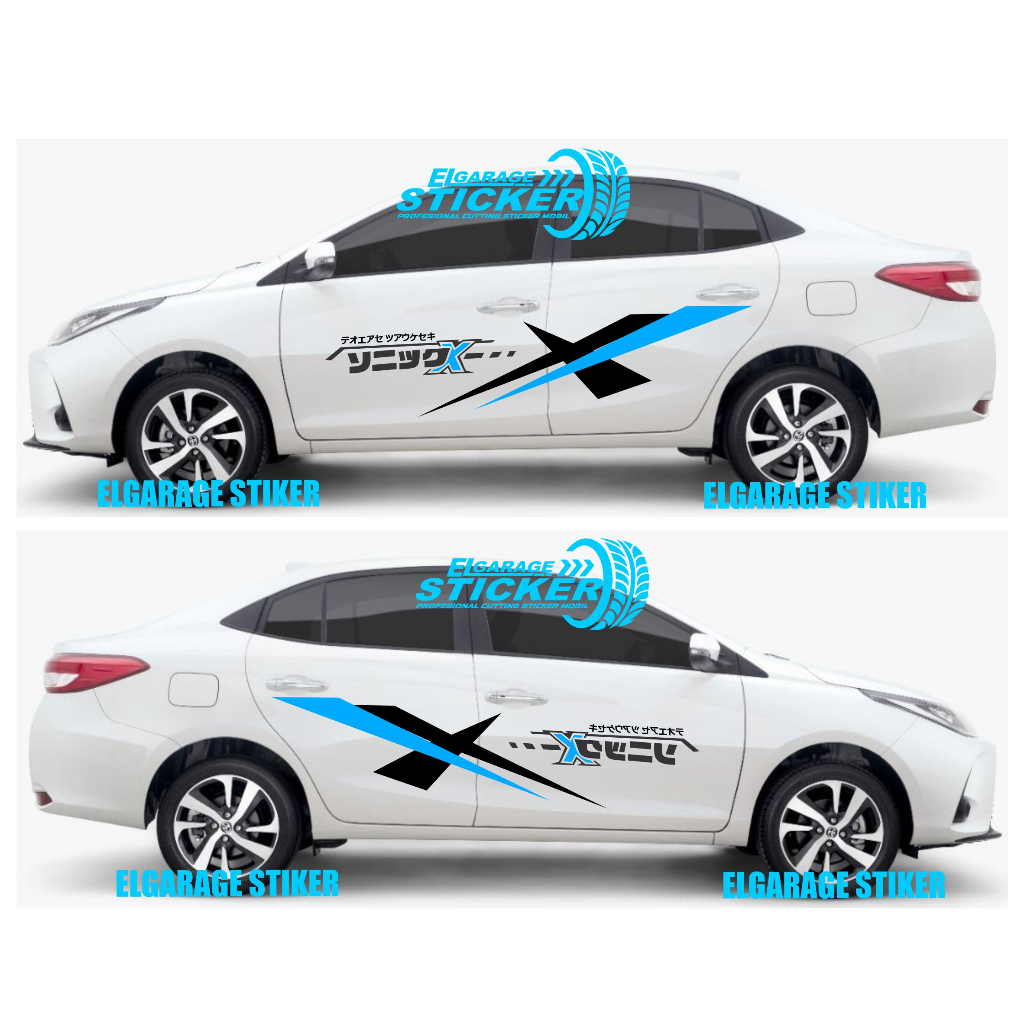 STIKER MOBIL VIOS SEDAN CUTTING STIKER VARIASI SEMUA MOBIL SEDAN VIOS CIVIC