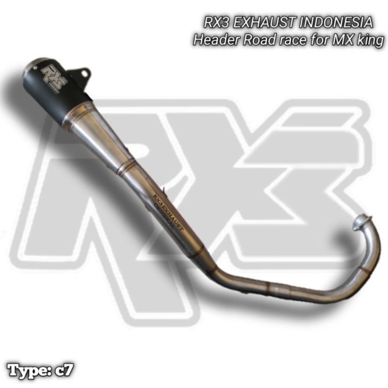 knalpot Racing road race MX king original RX3 EXHAUST c7 Knalpot Racing