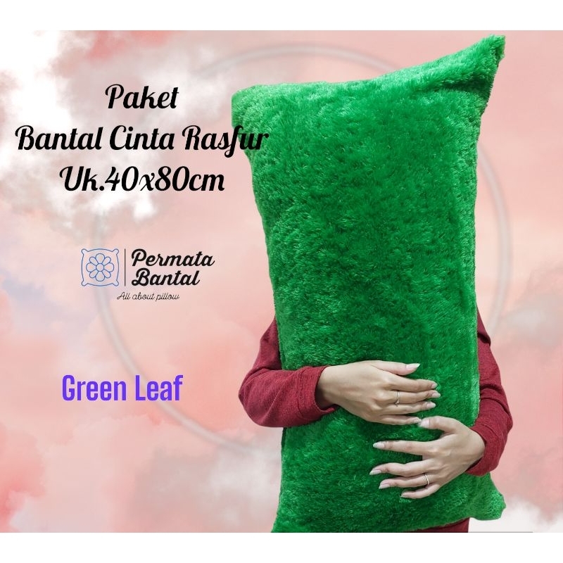 Paket Bantal Cinta Rasfur uk 40x80 Ada Resleting