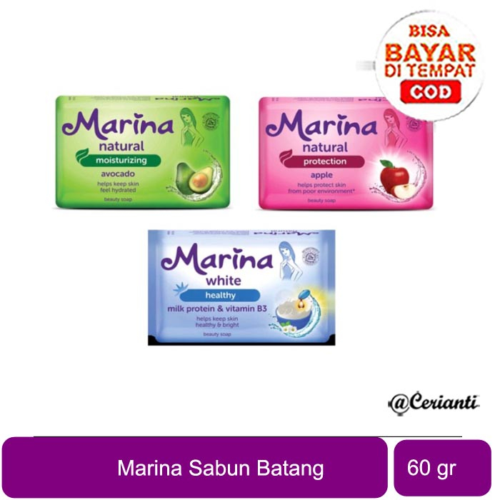 [SABUN BATANG | 60GR | BPOM] MARINA Sabun Batang | Bar Soap 60g_Cerianti