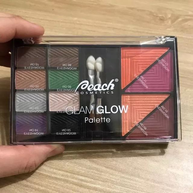 PEACH GLAM GLOW PALETTE / EYESHADOW PALETTE BPOM