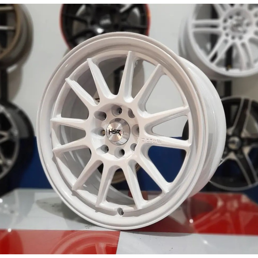 Velg Mobil Ring 15 Baut 4 Untuk Sigra Karimun Avega Brio Mirage Hsr Ende R15 Lubang 4 Warna Putih