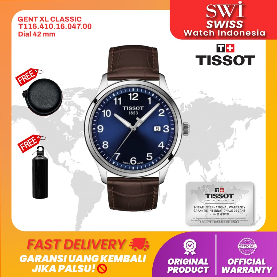 Jam Tangan Pria Tissot Gent XL Classic T116.410.16.047.00 Original