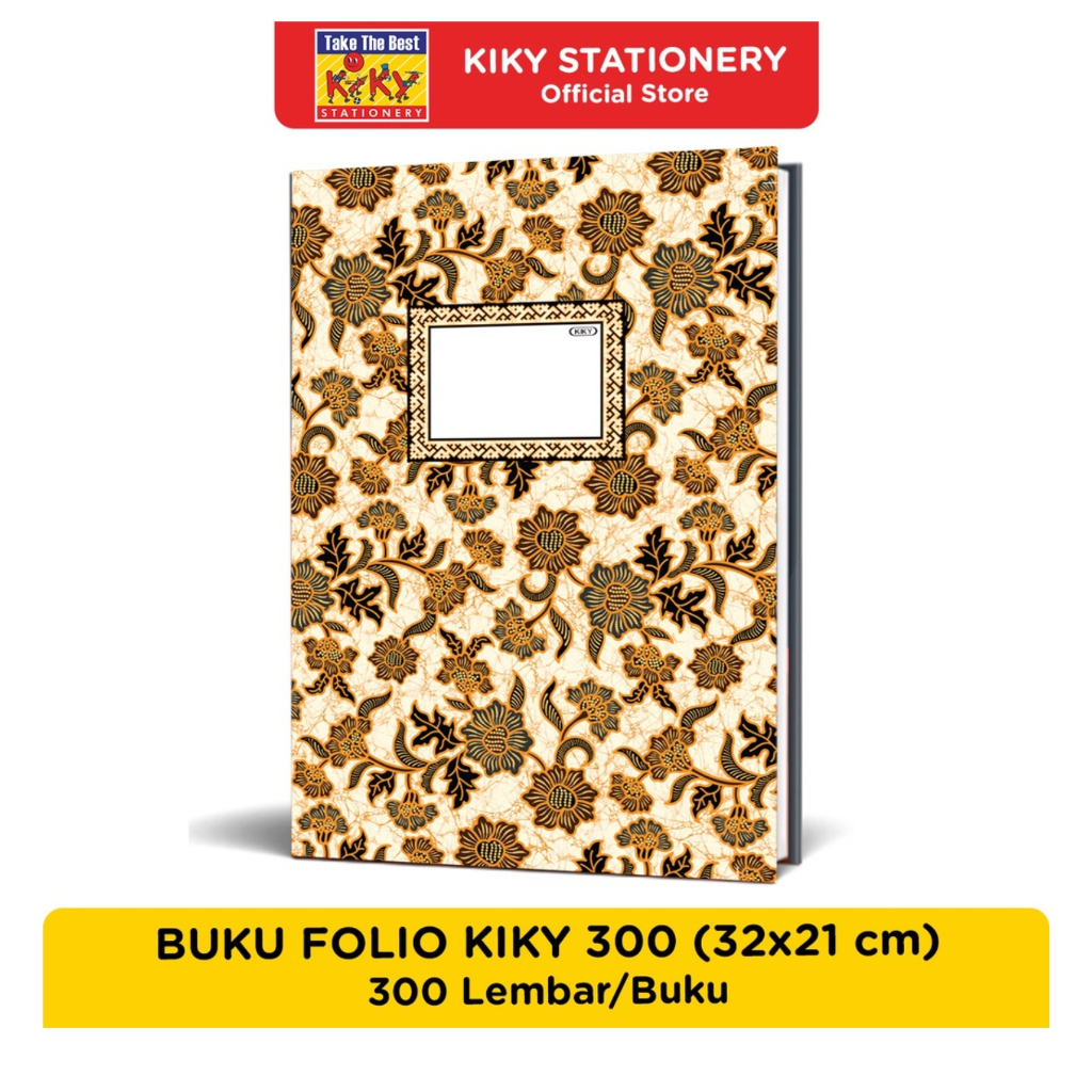 

Buku Folio Kiky 300 Lembar HC Hard Cover F4 - Satuan