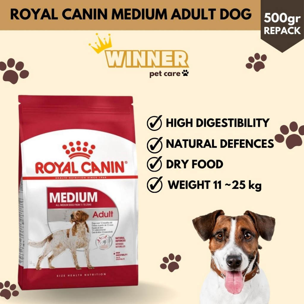 Royal Canin Medium Adult Dog Repack 500gr