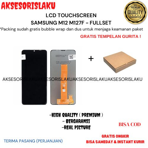 LCD TOUCHSCREEN SAMSUNG M12 M127F - FULLSET
