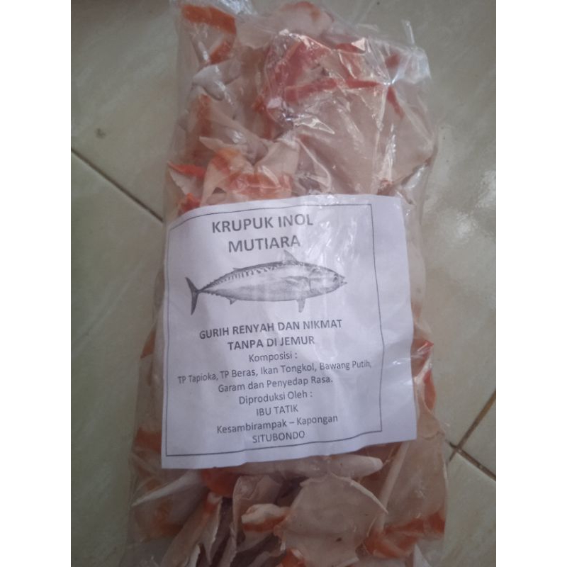 

krupuk inol renyah khas kota santri Situbondo