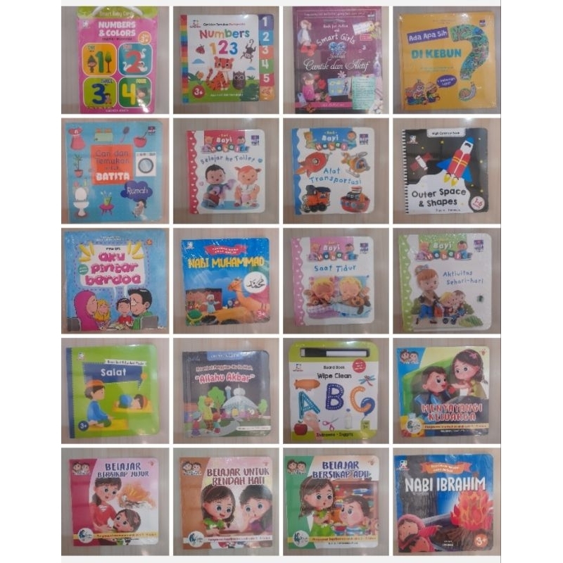 Obral buku anak Board book - Buku murah Board book - Buku anak Board Book