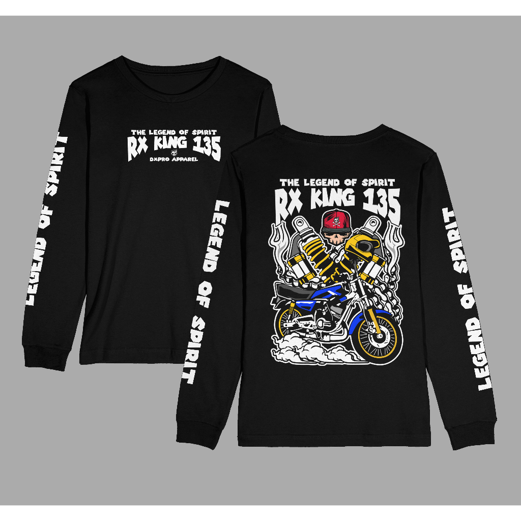 Baju Kaos Lengan Panjang RX KING Sunmori Rider