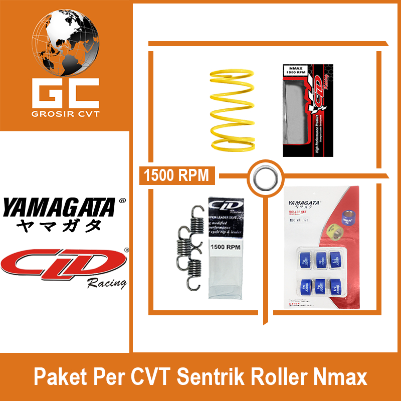 Paket Per CVT + Sentrik + Roller Honda Vario PCX ADV Fi ESP CBS ABS Techno Karbu 110/125/150/160 CLD YAMAGATA 1000/1500 RPM