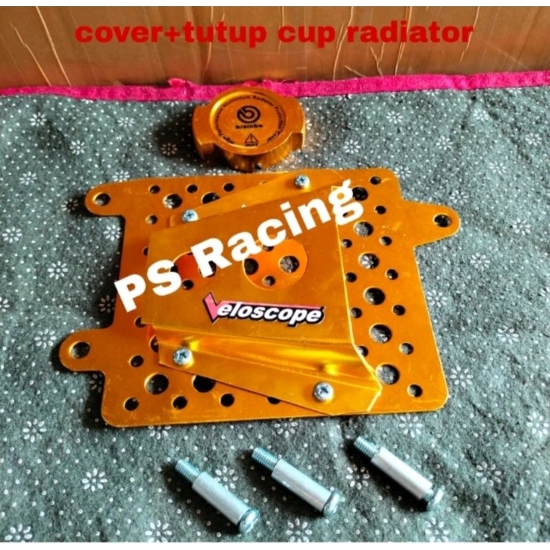 paket tutup radiator + cap radiator Vario 125+150 elescope pnp