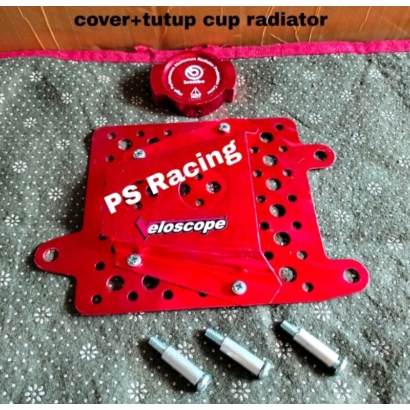 paket tutup radiator + cap radiator Vario 125+150 elescope pnp