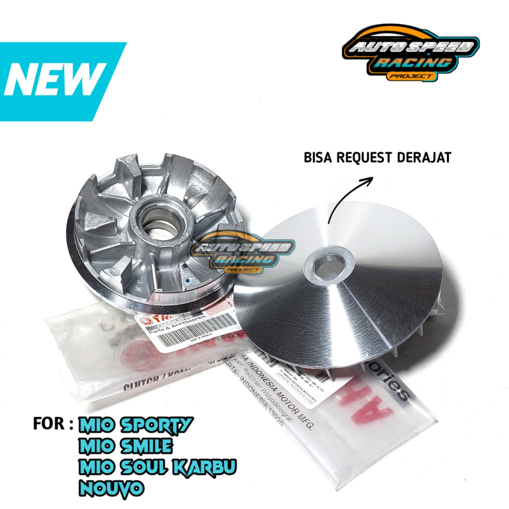 PULLEY SET MIO KARBU RUMAH ROLLER MIO SPORTY PULI MIO SOUL PULI BUBUT MIO RUMAH ROLLER CUSTOM MIO RU