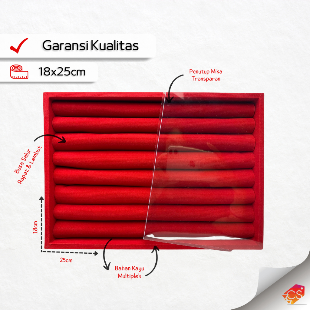 Display Cincin / Nampan display cincin bludru (Medium) JunDW