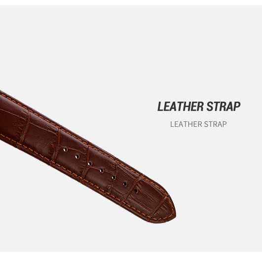 Jam Tangan Pria Analog Stopwatch Leather Strap Waterproof 30M Jamtangan Cowok Kekinian Desain Premium Anti Air