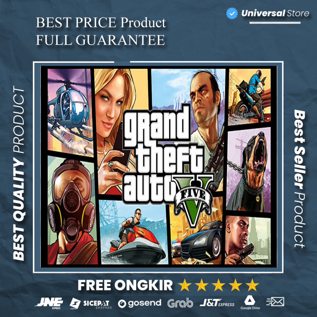 Game PC GTA V GTA 5 Full Version - PC Games Terbaru Kaset CD DVD Download Online