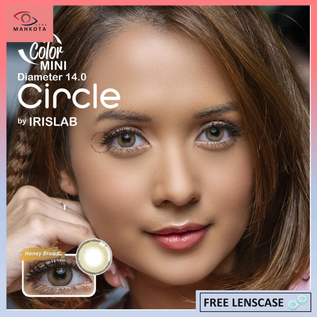 SOFTLENS LIVING COLOR MINI CIRCLE NORMAL &amp; MINUS (-0.50 S/D -3.00) DIA 14 MM BY IRISLAB / FREE LENSCASE / Softlen Soflen Soflens