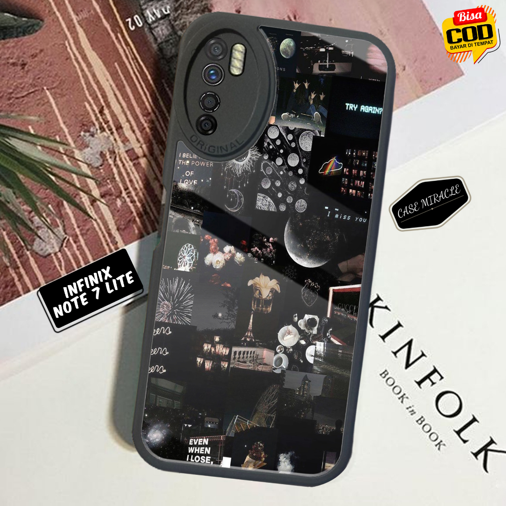 Case INFINIX NOTE 7 LITE - Casing INFINIX NOTE 7 LITE Terbaru CASE MIRACLE [ MOTIF 02 ] Cassing Hp -