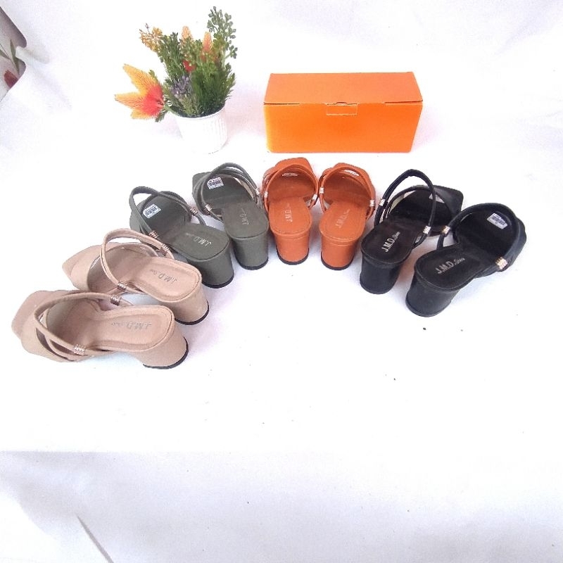 Sandal wanita heels kekinian 5Cm