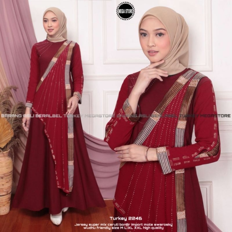 gamis abaya Turkey Dubai best seller gamis arabian terlaris dan kekinian