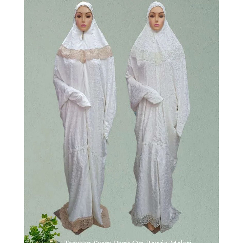 Mukena Terusan Sutra Paris Ori Premium