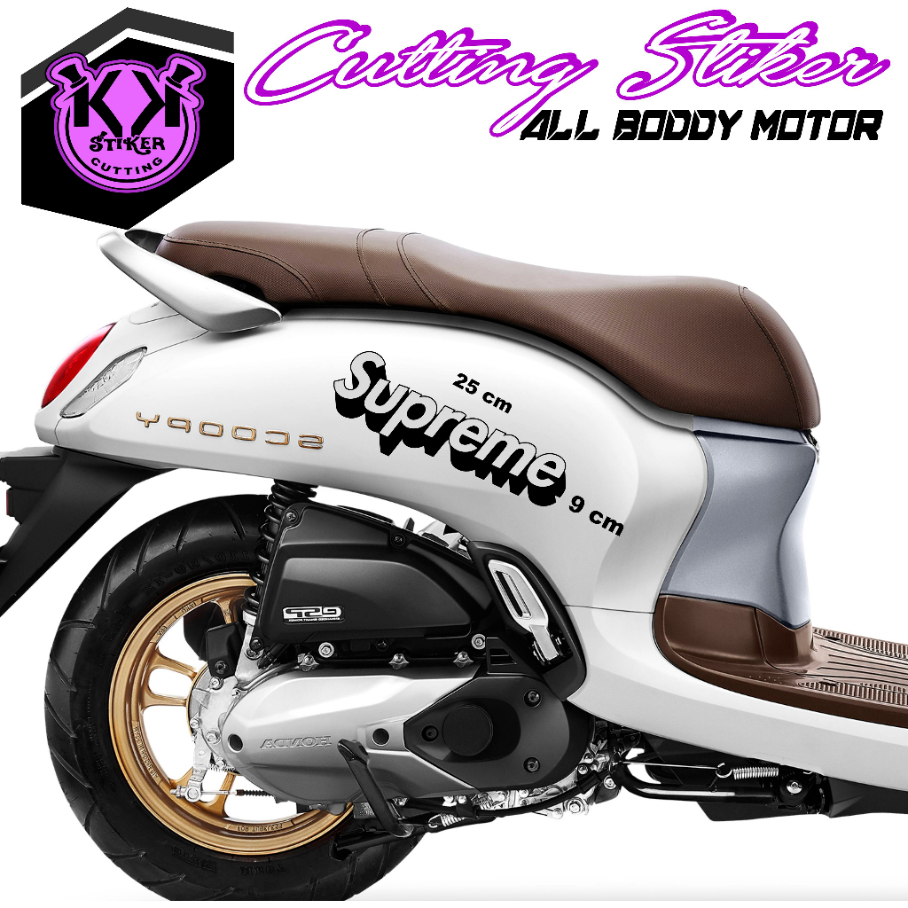 SC.107/STIKER SUPREME/STIKER CATING MOTOR/STRIPING MOTOR/STIKER SIMPEL/STIKER LOGO/STIKER BODDY MOTO