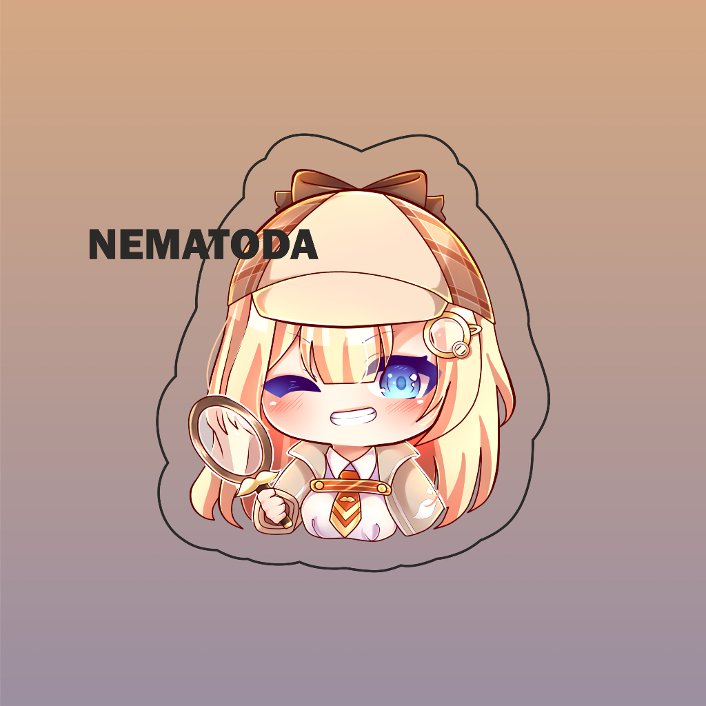 Gantungan Kunci Anime Hololive Amelia Watson - Keychain Anime Hololive Amelia Watson