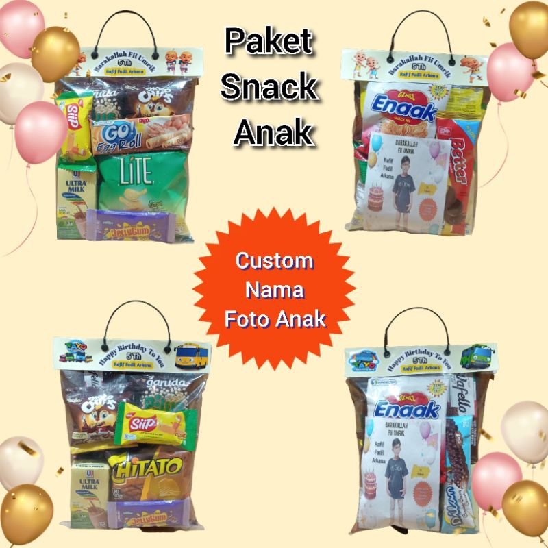 

Snack / Paket snack anak / Paket ultah / Snack ucapan )