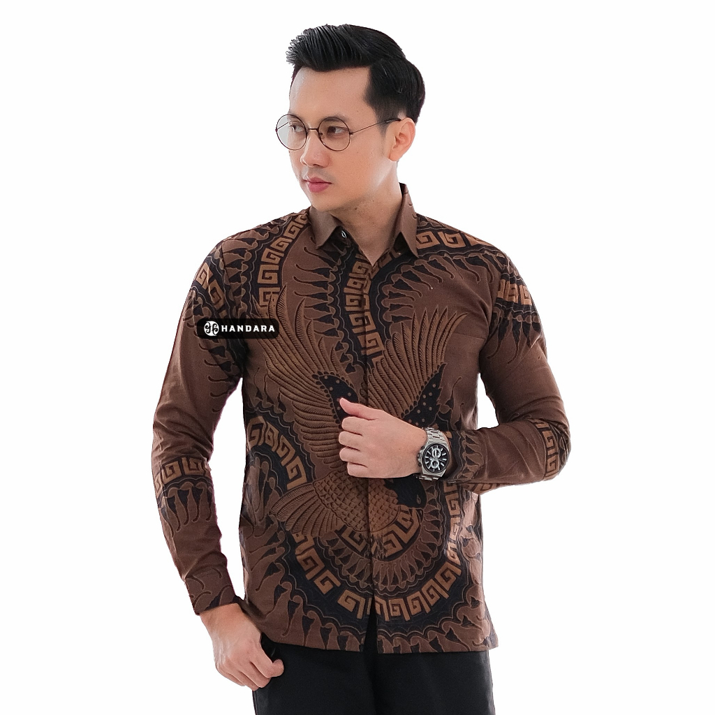 Handara Batik Pria Marlen Coklat HB-366