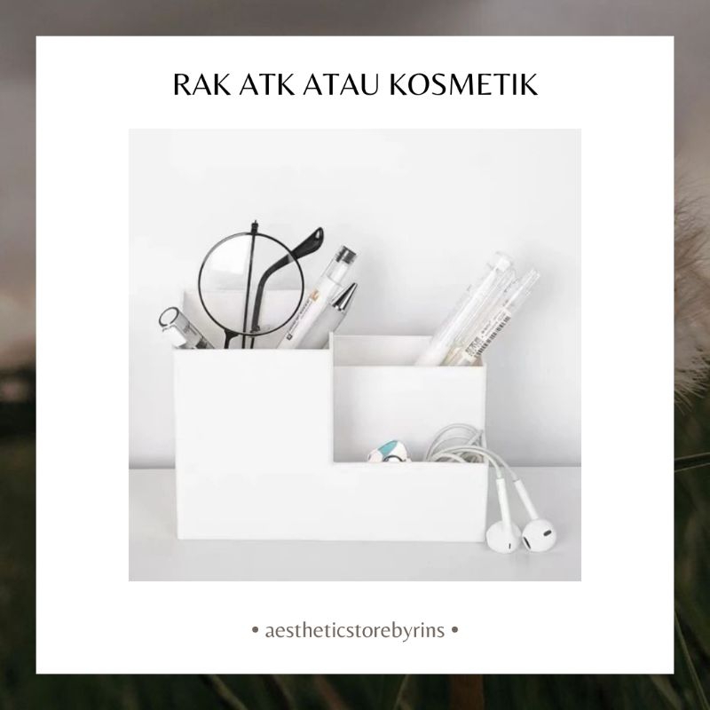 

Rak kecil ATK aesthetic atau Kosmetik