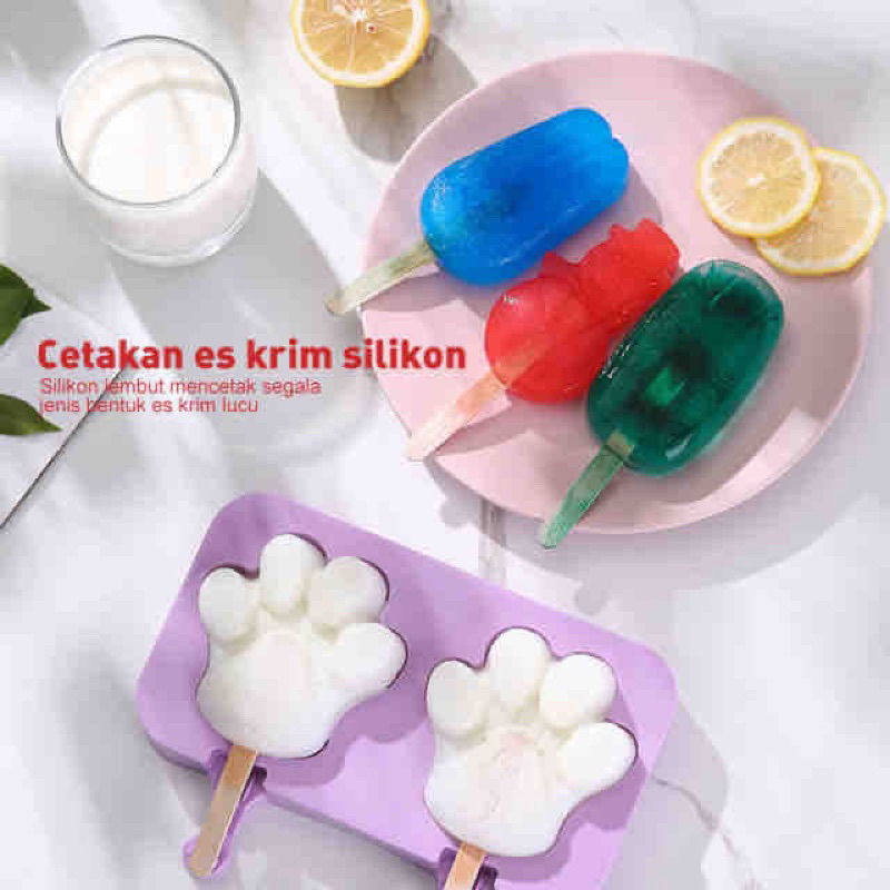 

MJ88 Cetakan Ice Cream PopSicle Coklat Cetakan Agar Agar Jelly Mold Silikon Karakter Ice Cream Lucu Super Murah