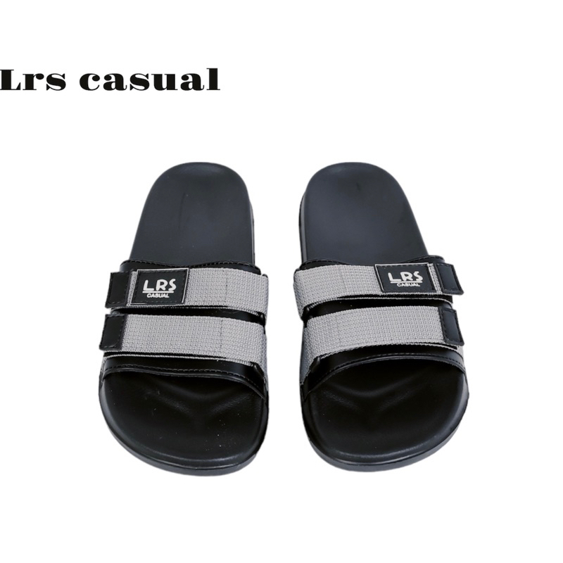 Sandal Pria wanita Slide Sendal Slip on Sendal Anti Licin Ringan Selop Gorka Abu lrs casual