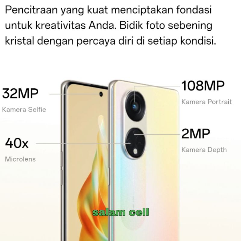 Oppo Reno 8T 5G Ram 8+8/256GB Original Garansi Resmi