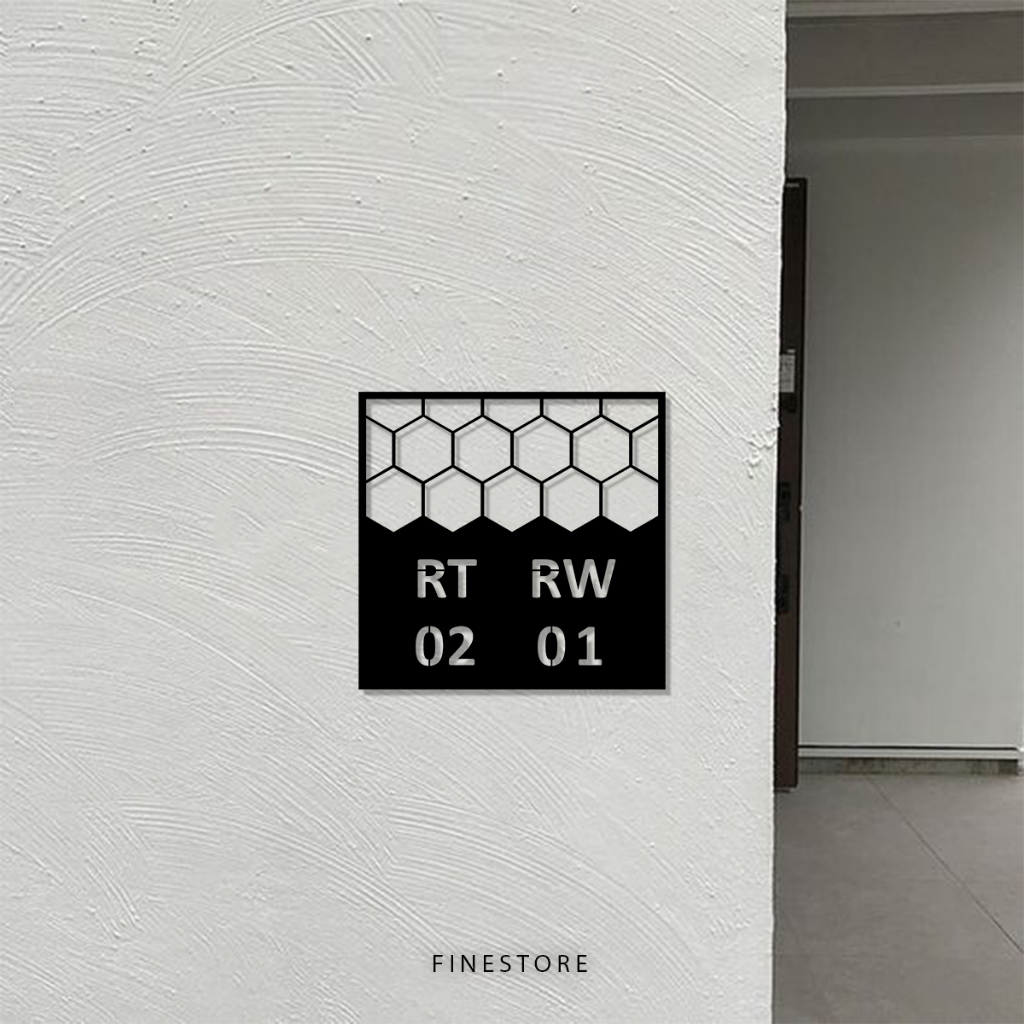 PAPAN NOMOR RT RW AKRILIK l NOMOR RUMAH RT RW AKRILIK l  NOMOR RT RW CUSTOM