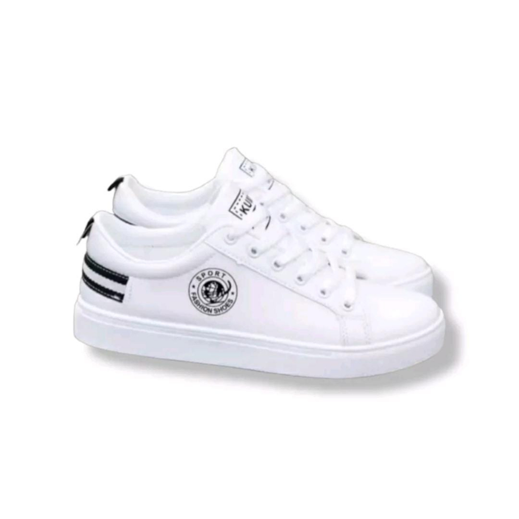 ARMY - Sepatu Sneakers Casual Sport Pria dan Wanita sepatu Hitam&amp;Putih Kumai 37-43