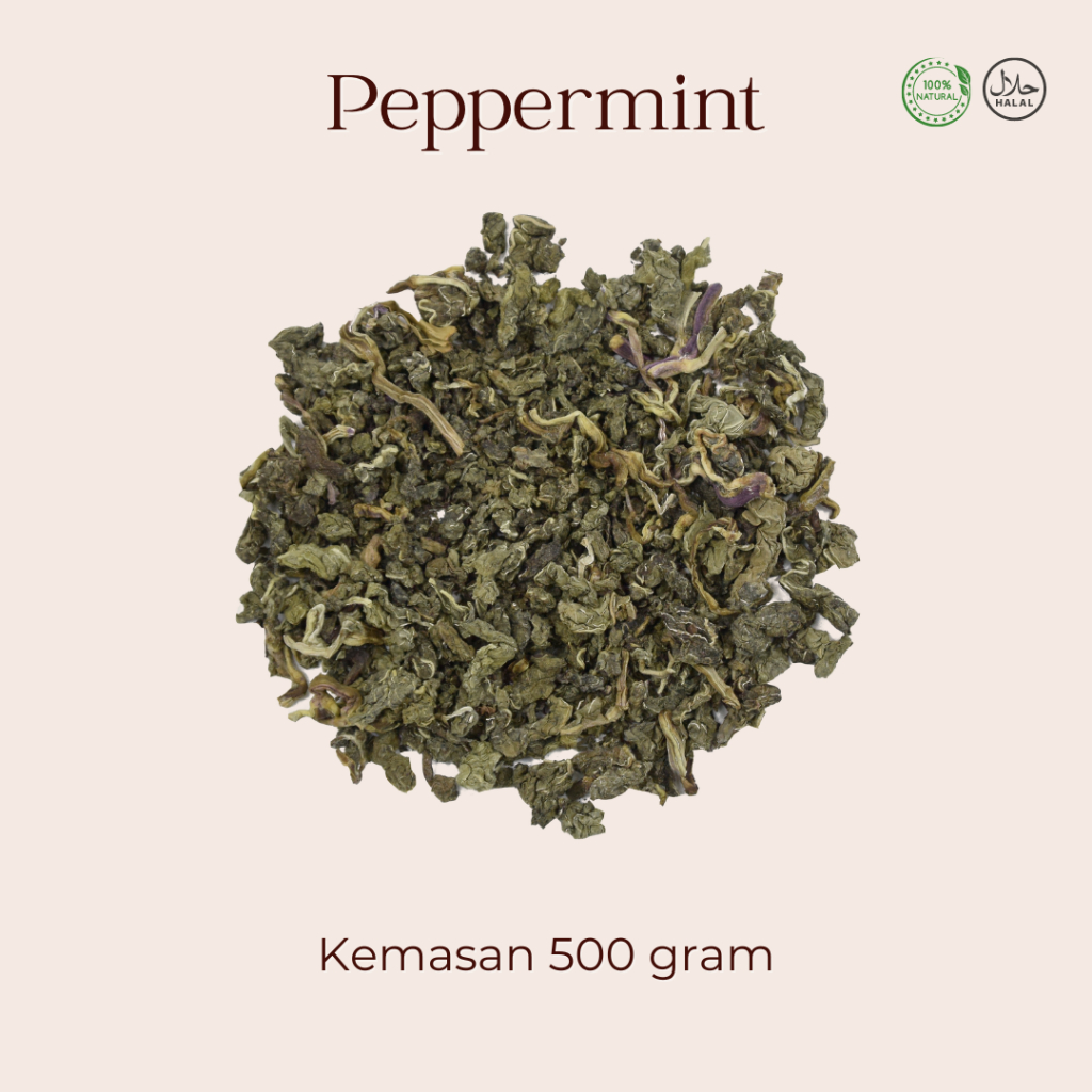 

1 KG TEH PEPPERMINT ROLLED DAUN MINT KUALITAS IMPOR PREMIUM