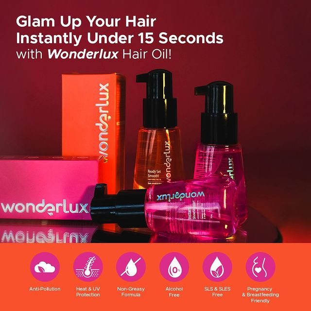 WONDERLUX HAIR TREATMENT (Ready Set Smooth Hair Perfecting / Instant Showstopper Oil) - 75ml