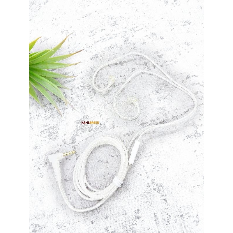 Kabel KZ Silver Plated OFC Flat Upgrade Cable Earphone Headset 2 pin 0.75mm Type B or Tipe C for DQ6