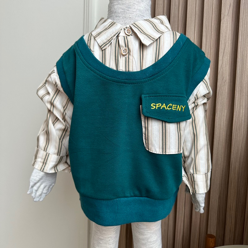 spaceny shirt | kemeja anak cowok lengan panjang