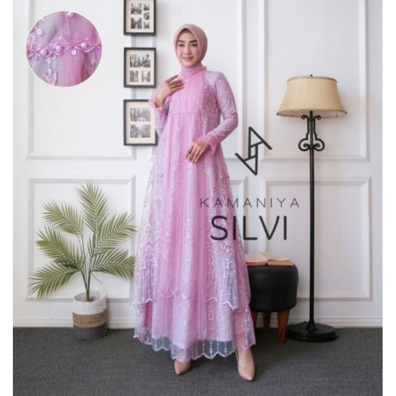 BUSANA MUSLIM GAMIS KAMANIYA SILVI