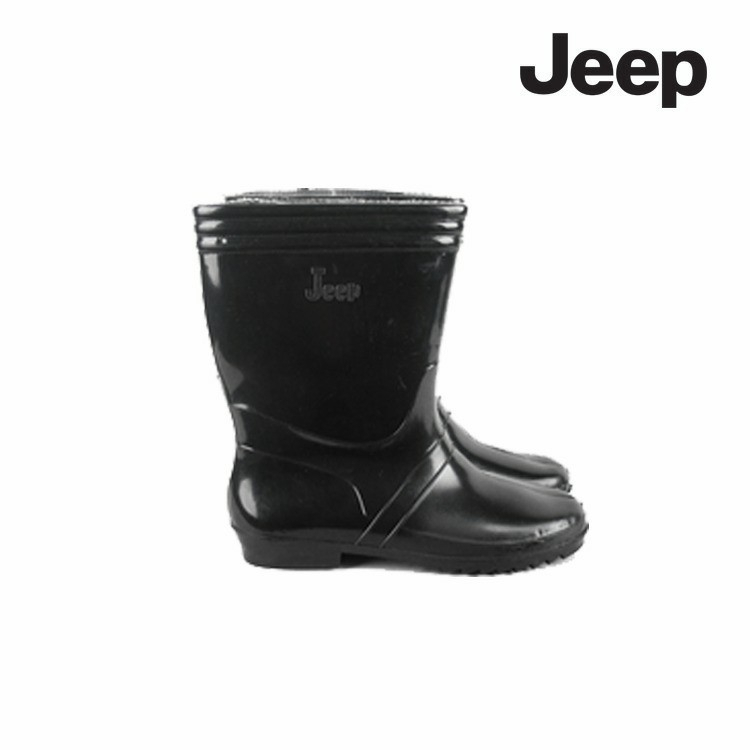 Sepatu Boot Jeep Karet Hitam Pendek Sepatu Safety Boot Jeep HItam Pendek