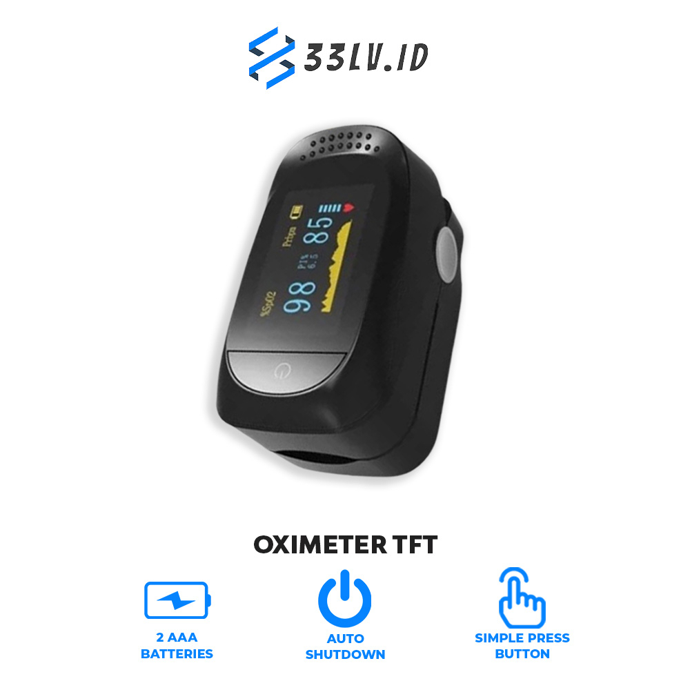 【33LV.ID】OXIMETER A2 OLED TFT Fingertip Pulse Oximetry SpO2 Saturation