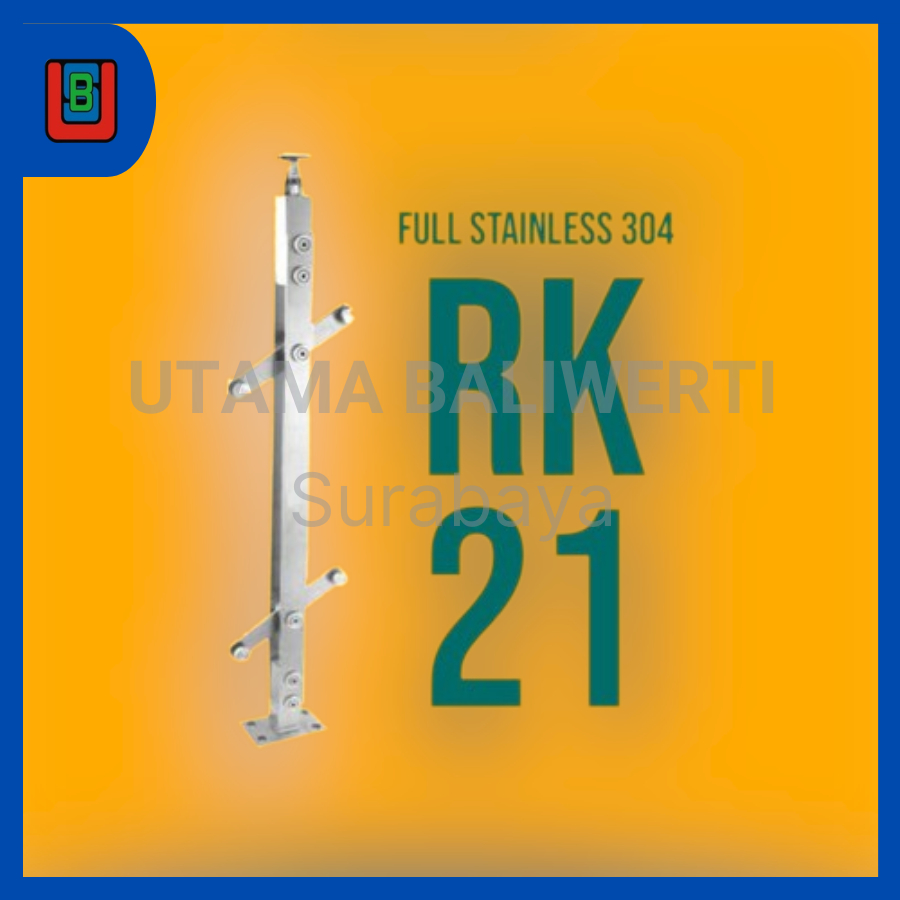 Railing Tangga Kaca Minimalis Tiang Railing RK 21 Railing Anti Karat