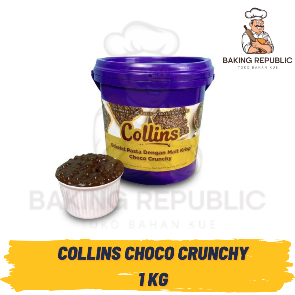 

COLLINS DIP GLAZE CHOCO CRUNCHY | 1 KG | KEMASAN PABRIK