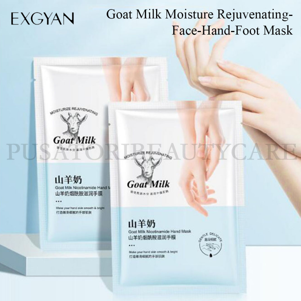 EXGYAN Masker Goat Milk Moisture Rejuvenating-Face-Hand-Foot Mask